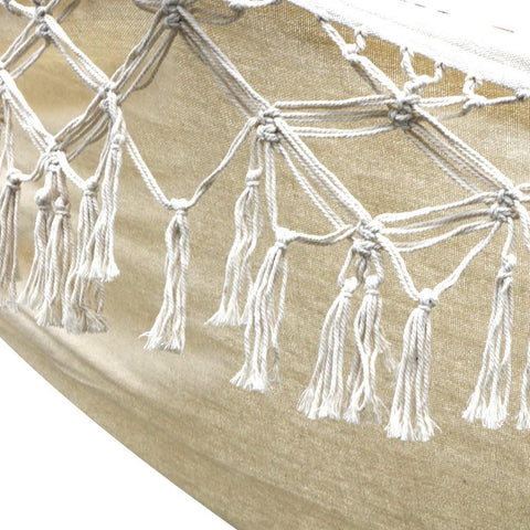 Gardeon Hammock With Hanging Tassels - Cream