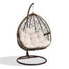 Image of Gardeon Outdoor Hanging Egg Chair Swing - Brown