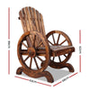 Image of Gardeon Outdoor Wooden Wagon Wheel Chair