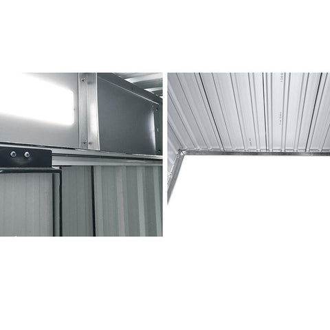 Giantz 1.94 x 1.21m metal Tool Shed - Grey