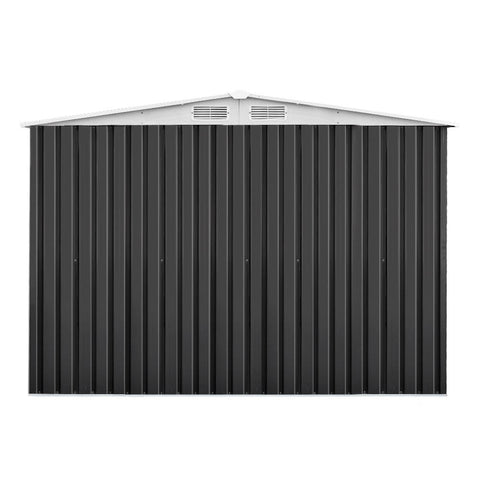 Giantz 2.05 x 2.57m Steel Base Garden Shed - Grey