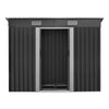 Image of Giantz 2.35 x 1.31m Steel Base Garden Shed - Grey