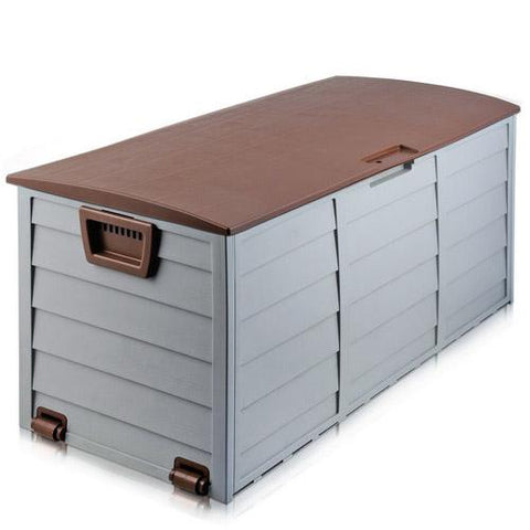 Giantz 290L Outdoor Storage Box - Brown