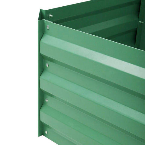 Green Fingers 120 x 90cm Raised Garden Bed Set of 2 - Green