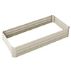 Image of Green Fingers 150 x 90cm Galvanised Steel Garden Bed - Cream