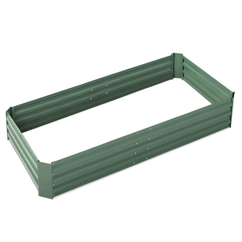 Green Fingers 150 x 90cm Galvanised Steel Garden Bed - Green