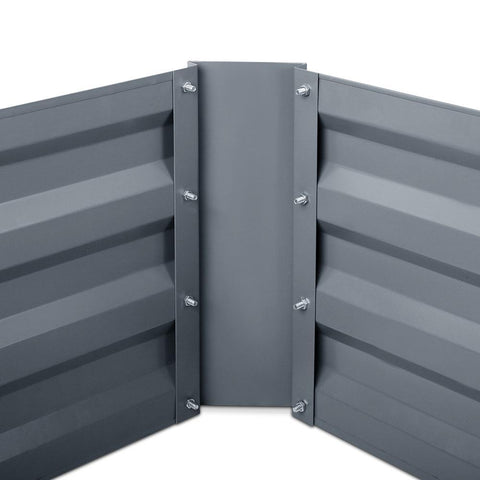 Green Fingers 150cm x 90cm Raised Garden Bed Set of 2 - Charcoal