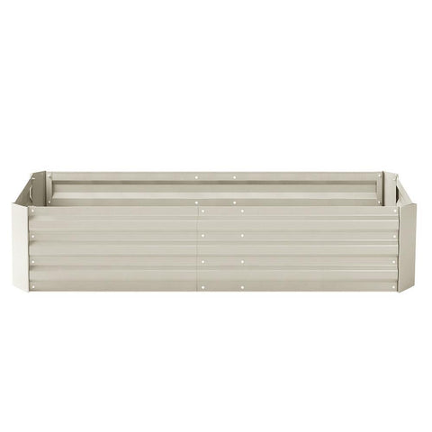 Green Fingers 150cm x 90cm Raised Garden Bed Set of 2 - Cream