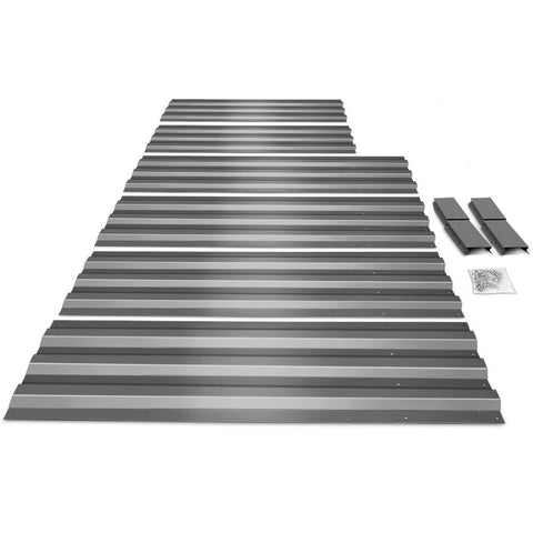 Green Fingers 210cm x 90cm Raised Garden Bed Set of 2 - Charcoal