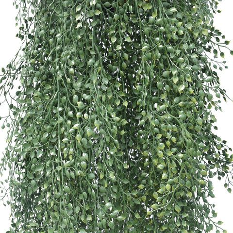 Hanging Basket With Artificial String Of Pearls - UV Stabilised 110cm