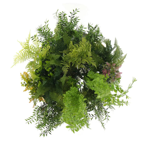 Hanging Gold Disc With Artificial UV Stabilised Foliage 40cm