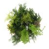 Image of Hanging Gold Disc With Artificial UV Stabilised Foliage 60cm
