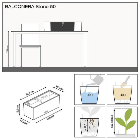Lechuza BALCONERA Stone 50