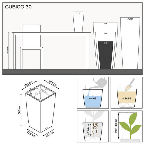 Lechuza CUBICO 30 Premium