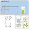 Image of Lechuza Cubico 22 Self Watering Pot - 22cm