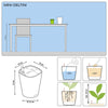 Image of Lechuza Mini Deltini Self Watering Pot With Owl