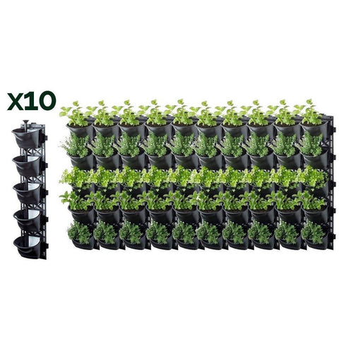 Maze Vertical Garden Wall Planter Kit - 50 Pots (78cm x 160cm)