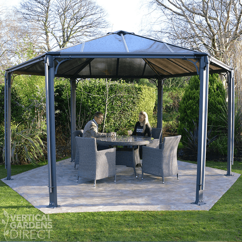 Palram Monaco Hexagonal Garden Gazebo