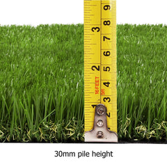 Primeturf Artificial Synthetic Grass 1 x 10m 30mm - Green