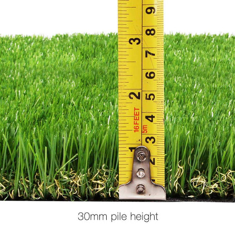 Primeturf Artificial Synthetic Grass 1 x 5m 30mm - Natural