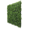 Image of angled side view of the artificial flowering buxus hedge panel
