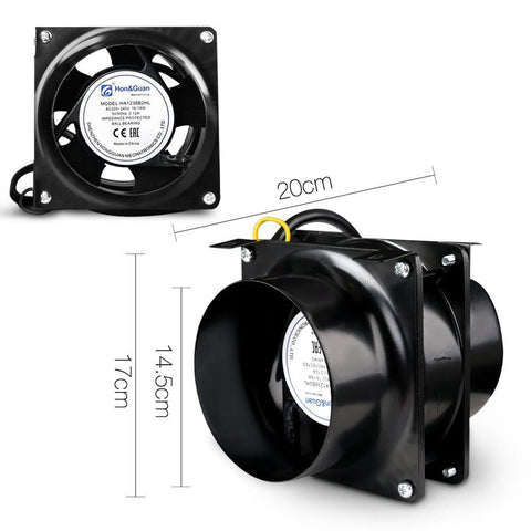 Ventilation Fan and Active Carbon Filter Ducting Kit