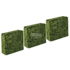 Image of Yellow Boxwood Artificial Freestanding Hedge 75cm x 75cm x 25cm UV Stabilised
