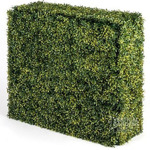 Yellow Boxwood Artificial Freestanding Hedge 75cm x 75cm x 25cm UV Stabilised